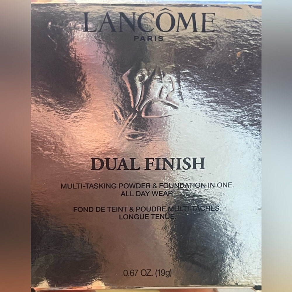 NEW Lancome Dual Finish Multi Tasking Powder & Foundation:360 Honey III (W)